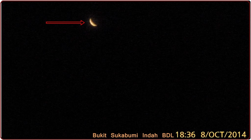  Sisa-sisa Gerhana Bulan Total 8 Oktober 2014 lokasi bandar Lampung.jpg